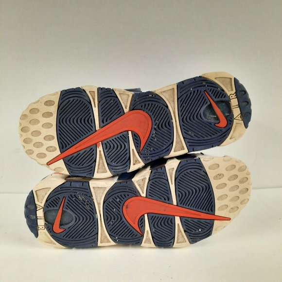 Nike Air More Uptempo Knicks Mens Size 8.5 Blue White Sneakers Shoes 2017 Pippen - Picture 11 of 11